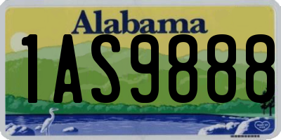 AL license plate 1AS9888