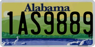 AL license plate 1AS9889