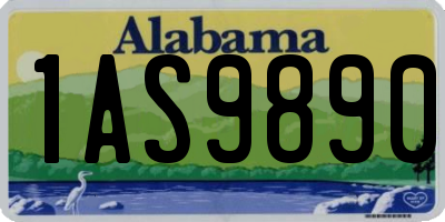 AL license plate 1AS9890