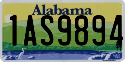 AL license plate 1AS9894