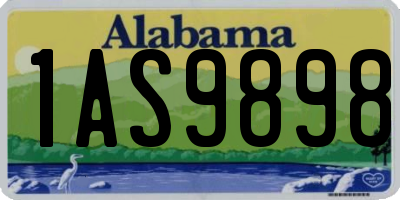AL license plate 1AS9898