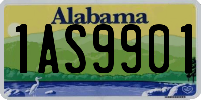 AL license plate 1AS9901