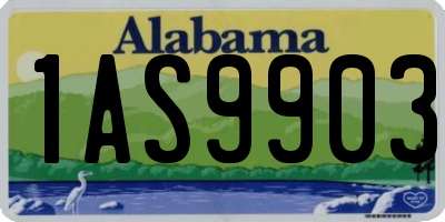 AL license plate 1AS9903