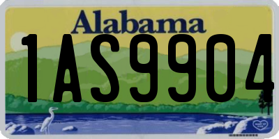 AL license plate 1AS9904