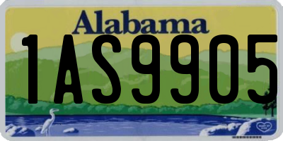 AL license plate 1AS9905