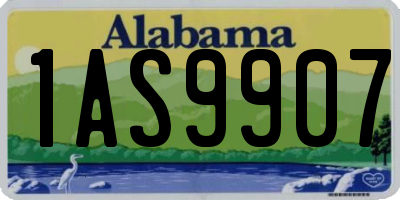 AL license plate 1AS9907