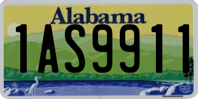 AL license plate 1AS9911