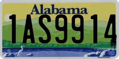 AL license plate 1AS9914
