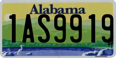 AL license plate 1AS9919