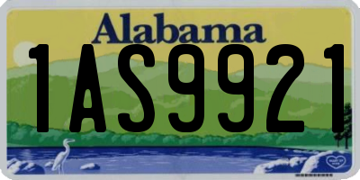 AL license plate 1AS9921