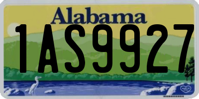 AL license plate 1AS9927