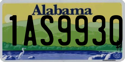 AL license plate 1AS9930