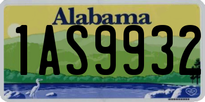 AL license plate 1AS9932