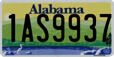 AL license plate 1AS9937