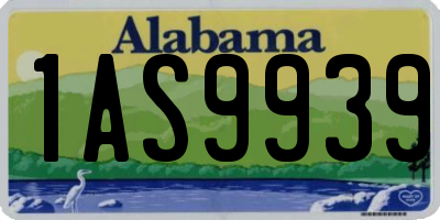 AL license plate 1AS9939