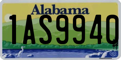 AL license plate 1AS9940