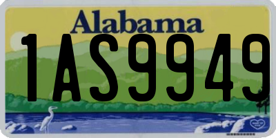 AL license plate 1AS9949