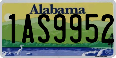 AL license plate 1AS9952