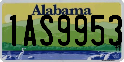 AL license plate 1AS9953