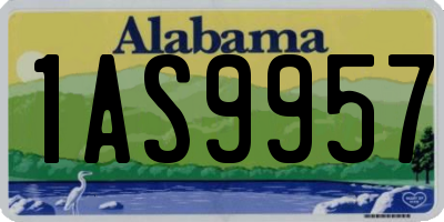 AL license plate 1AS9957