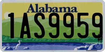 AL license plate 1AS9959