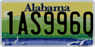 AL license plate 1AS9960