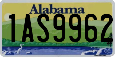 AL license plate 1AS9962