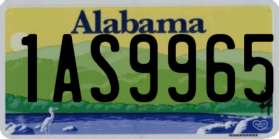 AL license plate 1AS9965