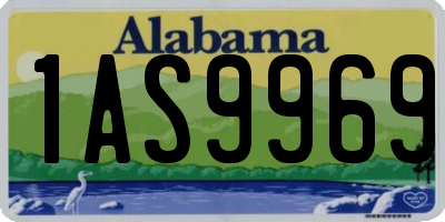 AL license plate 1AS9969