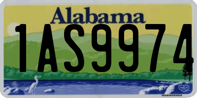 AL license plate 1AS9974