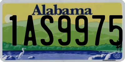 AL license plate 1AS9975