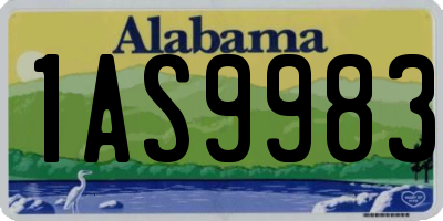 AL license plate 1AS9983
