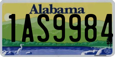 AL license plate 1AS9984