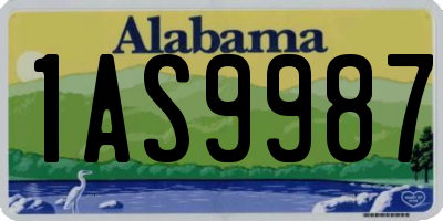 AL license plate 1AS9987