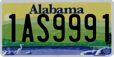 AL license plate 1AS9991