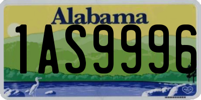 AL license plate 1AS9996