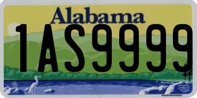 AL license plate 1AS9999
