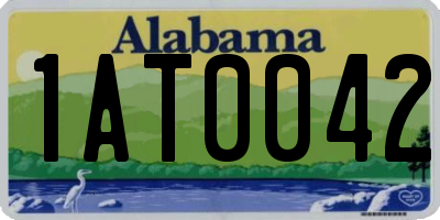 AL license plate 1AT0042