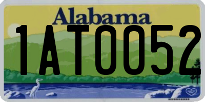 AL license plate 1AT0052