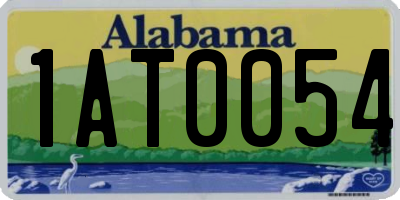 AL license plate 1AT0054