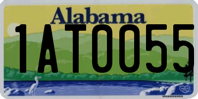AL license plate 1AT0055