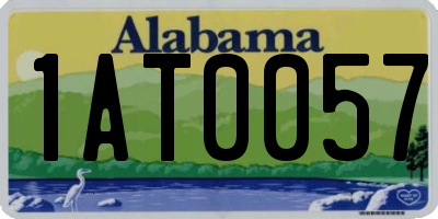 AL license plate 1AT0057