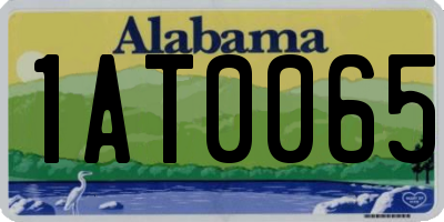 AL license plate 1AT0065