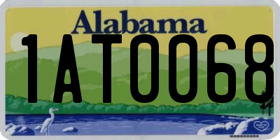 AL license plate 1AT0068