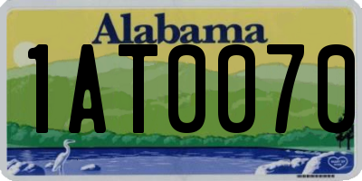 AL license plate 1AT0070