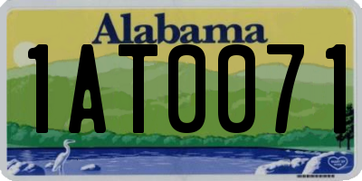 AL license plate 1AT0071