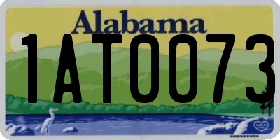 AL license plate 1AT0073
