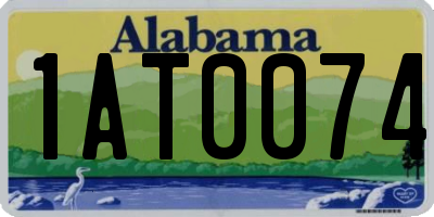 AL license plate 1AT0074