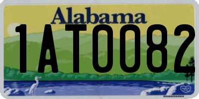 AL license plate 1AT0082