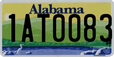 AL license plate 1AT0083